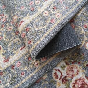 Kvalitný sivý vintage koberec do obývačky Sivá Šírka: 120 cm | Dĺžka: 170 cm