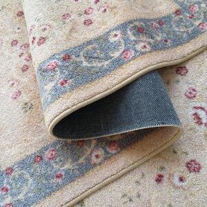 Ornamentálny sivo krémový vintage koberec Sivá Šírka: 80 cm | Dĺžka: 150 cm