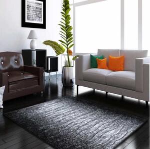 Moderný koberec do obývačky v sivej farbe Sivá Šírka: 200 cm | Dĺžka: 290 cm