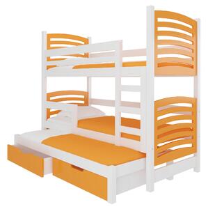 Poschodová detská posteľ 180x75 cm. Vlastná spoľahlivá doprava až k Vám domov. 1052119