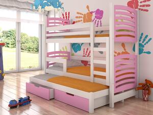 Poschodová detská posteľ 180x75 cm. Vlastná spoľahlivá doprava až k Vám domov. 1052120
