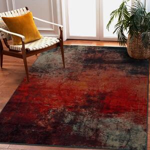 Vlnený koberec OMEGA TOGO Abstrakt, červený