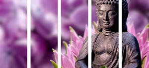5-dielny obraz pokojný Budha