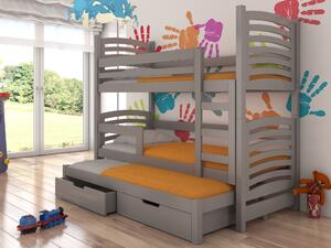 Poschodová detská posteľ 180x75 cm. Vlastná spoľahlivá doprava až k Vám domov. 1052127