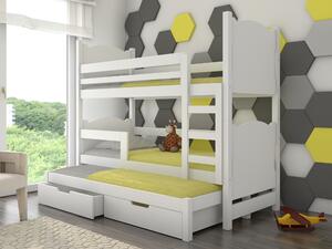 Poschodová detská posteľ 180x75 cm. Vlastná spoľahlivá doprava až k Vám domov. 1052128