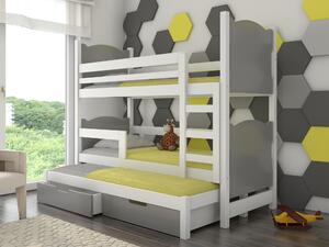 Poschodová detská posteľ 180x75 cm. Vlastná spoľahlivá doprava až k Vám domov. 1052130