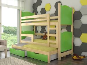 Poschodová detská posteľ 180x75 cm. Vlastná spoľahlivá doprava až k Vám domov. 1052135