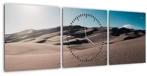 Obraz - Z púšte (s hodinami) (90x30 cm)