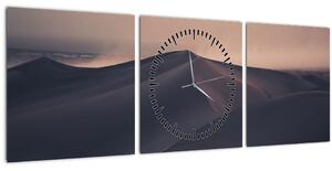 Obraz - Piesočné duny (s hodinami) (90x30 cm)