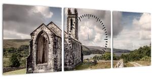 Obraz - Írsky kostol (s hodinami) (90x30 cm)