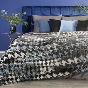 Krásna sivá hrejivá deka do obývačky 150 x 200 cm Sivá