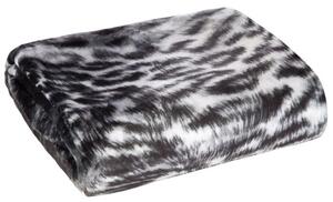 Krásna sivá hrejivá deka do obývačky 150 x 200 cm Sivá