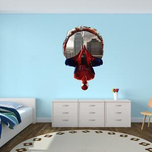 Nálepka na stenu Spiderman 3D 46x70cm