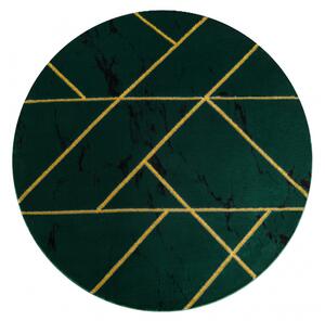 Koberec okrúhly EMERALD exkluzív 1012 glamour, mramor, zeleno / zlatý