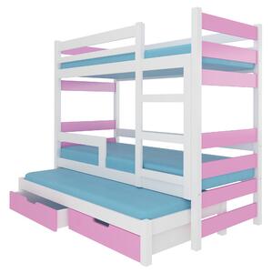 Poschodová detská posteľ 180x75 cm. Vlastná spoľahlivá doprava až k Vám domov. 1052301
