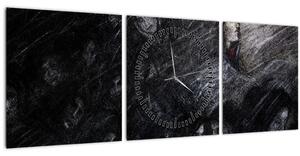 Obraz - Smútok a odriekanie (s hodinami) (90x30 cm)