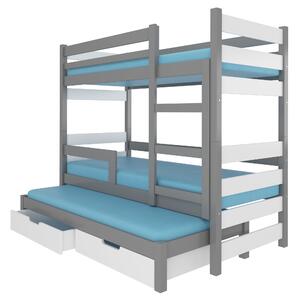 Poschodová detská posteľ 180x75 cm. Vlastná spoľahlivá doprava až k Vám domov. 1052306