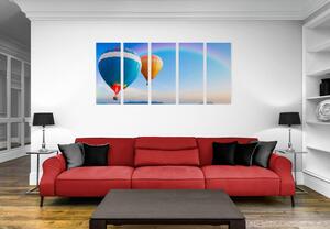 5-dielny obraz dobrodružné balóny