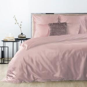 Ružové obojstranné posteľné obliečky so zapínaním na zips Ružová