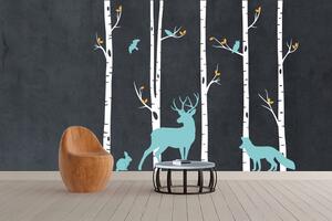 Dekoračné nálepky na stenu lesné zvieratá