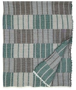 Lapuan Kankurit Vlnená deka Sointu 140x180, zeleno-hnedá