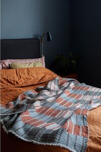 Vlnená deka Sointu 140x180, škoricovo-hnedá