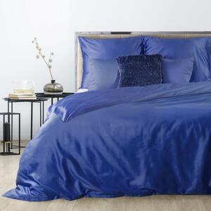Jednofarebné obojstranné posteľné obliečky modrej farby Modrá