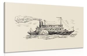 Obraz veľkolepá loď v retro prevedení