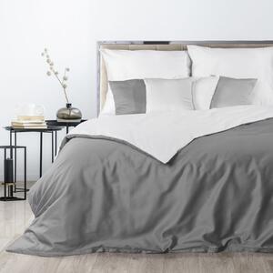 Kvalitné posteľné obliečky z bavlneného saténu so zipsom Biela