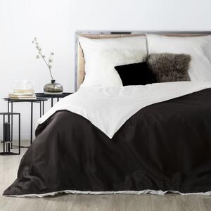 Luxusné čierno biele posteľné obliečky v obojstrannom prevedení Čierna