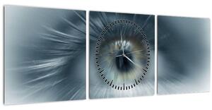Obraz - Pohľad oka (s hodinami) (90x30 cm)