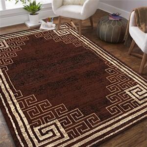 Kvalitný hnedý koberec do obývačky Hnedá Šírka: 100 cm | Dĺžka: 190 cm