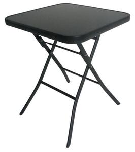 Čierny skladací záhradný stôl 60 cm Čierna