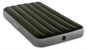 Nafukovací matrac pre jednu osobu so zamatovým povrchom Zelená