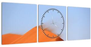 Obraz piesočné púšte (s hodinami) (90x30 cm)