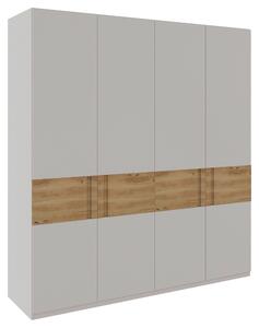 SKRIŇA S OTOČNÝMI DVERAMI, dub, farba duba, svetlosivá, 202/225/60 cm Dieter Knoll - Skrine