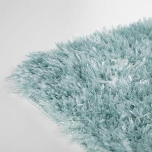 Kvalitný koberec s vyšším vlasom v jemnej tyrkysovej farbe Tyrkysová Šírka: 40 cm | Dĺžka: 60 cm