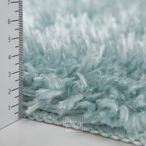 Kvalitný koberec s vyšším vlasom v jemnej tyrkysovej farbe Tyrkysová Šírka: 40 cm | Dĺžka: 60 cm