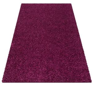 Nádherny fialový koberec Shaggy Fialová Šírka: 140 cm | Dĺžka: 190 cm