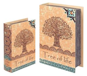 Košíky, škatule Signes Grimalt Krabice Na Knihy 2U Tree Life