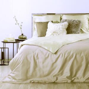 Jemné obojstrané posteľné obliečky krémovej farby krémová