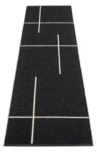 Čierny vnútorný a vonkajší behúň 70x270 cm Fred Black – Pappelina