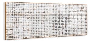 Čelo postele z mangového dreva v bielo-prírodnej farbe 174x60 cm Kron - Kave Home