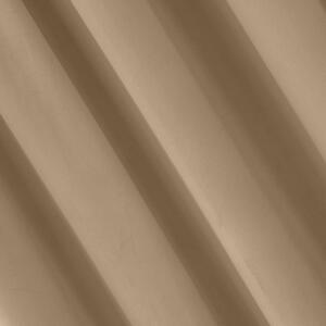 Kvalitný zamatový záves na riasiacu pásku v cappucino farbe 140 x 270 cm Béžová