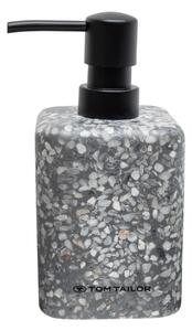 Sivý dávkovač mydla z polyresínu 270 ml Tom Tailor T-Terrazzo – Wenko