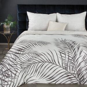 Luxusné sivo strieborné posteľné obliečky bavlnený satén Sivá