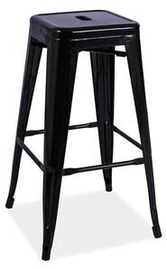 Čierna matná barová stolička HOKER LONG