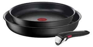 Hliníkové panvice v súprave 2 ks s nepriľnavým povrchom/s odnímateľnou rukoväťou ø 28 cm INGENIO Eco Resis L3979102 – Tefal