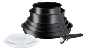 Hliníková súprava riadu 8 ks INGENIO Black stone L3998802 – Tefal