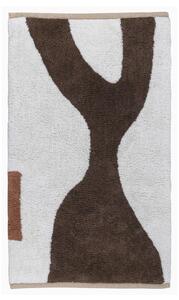 Bielo-hnedý prateľný bavlnený koberec 50x80 cm Figura – Mette Ditmer Denmark